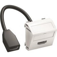 OBO MTS-HD F RW1 Multimediaträger HDMI m Kabel Buchse-Buchse 45x45mm rws 6104838