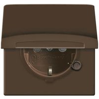 BJ Allwetter Steckdose 20 EUGKB-31-101 Klappdeckel wassergesch. IP44 braun