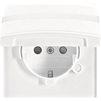 BJ UPWG Allwetter Schuko EUGKBN-34-101 mit Klappdeckel Schriftfeld alpinweiß