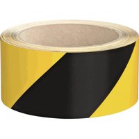 HEIN 170774 Warnmarkierungsband rechts gelb/schwarz Folie 100mm 33m/Rolle (Inhalt 1 Stück)