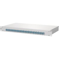 Metz OpDAT fix 24xLC-D OM3 1502557724-E Keramik aqua bestückt 19z 1HE Spleißbox