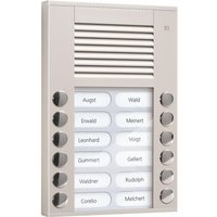 TCS Audio Außenstation PES PES12-EN/04 12 Tasten 2-reihig AP silber