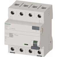 Siemens FI-Schalter 4x63A 5SV36466 Typ A 63A 3+N-pol 300mA 400V 4TE
