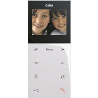 GIRA 123903 Wohnungsstation Video AP Plus System 55 Reinweiß glänzend