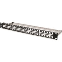 ASSM Modular Patchpanel 48 Port DN-91424 48Port leer Keystone 1HE schwarz ASSM Modular Patchpanel 48 Port DN-91424 48Port leer Keystone 1HE schwarz
