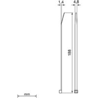 Unex Detektierbare Kabelbinder 2244DT 4,8x188mm azurblau U62X (Inhalt 1000 Stück)