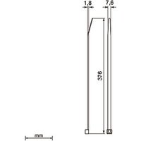 Unex Detektierbare Kabelbinder 2273DT 7,6x376mm azurblau U62X (Inhalt 1000 Stück)