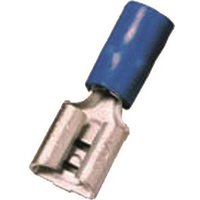 Intercable ICIQ228FH Flachsteckhülse 1,5-2,5qmm 2,8x0,8 blau Messing (Inhalt 100 Stück)