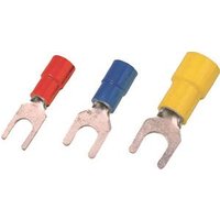 Intercable ICIQ26G Quetschkabelschuh DIN46237 1,5-2,5qmm M6 blau Gabelform (Inhalt 100 Stück)