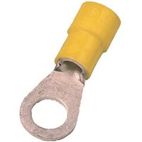 Intercable ICIQ66 Quetschkabelschuh DIN46237 4-6qmm M6 gelb (Inhalt 100 Stück)