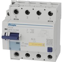 Doepke FI-Schalter DFS4 040-4/0,03-A NA 4p 40 A 0.03 A Typ A,Not-Aus,N links