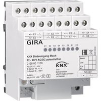 GIRA 212800 Binäreingang 8fach 12-48V AC/DC potentialfrei KNX REG
