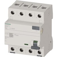 SIEM FI-Schalter 4x40A 5SV33443 Typ F 3+N-pol 30MA 400V 4TE