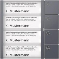 SIED Bus Tasten Modul BTM 650-04 AG anthrazitgrau 04910