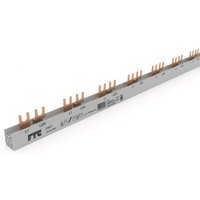 FTG 2p AFDD-Phasenschiene grau 3182T T-Form 38/Gabel 10qmm f.FI/LS 1+N 3TE