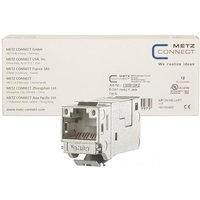 Metz E-DAT modul Cat.6A K Jack 130910KZ Keystone VPE=(12 Stück) (Inhalt 12 Stück)