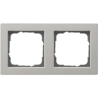 GIRA 021233 Abdeckrahmen 2fach E2 Edelstahl