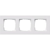 GIRA 0213295 Abdeckrahmen 3fach flach E2 Reinweiß glänzend