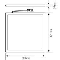 Esylux LED-Panel Stella M625 EQ10600289 LED 3850lm 4000K UGR19 dimmbar DALI