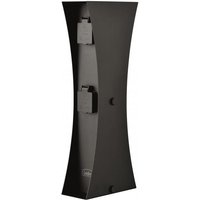 Ledino Steckdosensäule Connect D4A IP44 4xSchuko, H=460mm, Edelstahl schwarz