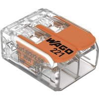 WAGO 221-612 COMPACT-Verbindungsklemme, für alle Leiterarten,max. 6 mm² (Inhalt 50 Stück)