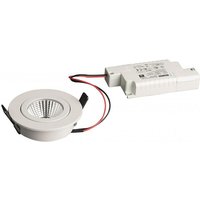 BRUM Einbaustra. rund 6W weiß glanz BB03 650lm 3000K DA68 ET36 inkl dim. Konvert