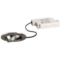BRUM Einbaustrahler rund 6W nickel BB03 650lm 3000K DA68 ET36 inkl dim. Konver.