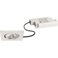 BRUM Einbaustrahler eckig 6W weiß BB05 650lm 3000K DA68 ET38 inkl dim. Konvert
