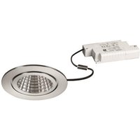 BRUM Einbaustrahler rund V4A IP54 BB15 6W 640lm 3000K DA68 ET45 inkl dim Konv.