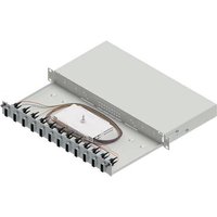 Easylan LWL-Spleißgehäuse Basic LSB1B113 1HE 12x SC-Duplex Standard OM3 ausziehb.