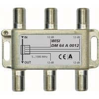 WISI 4-fach Abzweiger DM64A0012 5-1300MHz 12dB Klasse A (+10dB)