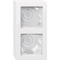 GIRA 106229 AP-Gehäuse 2fach+Rahmen E2 Reinweiß glänzend