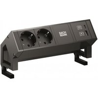Bachmann DESK2 2xCEE7/3 1xUSB 902.962 A&C 22W 0,2m GST18 RAL9005