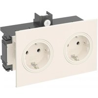 OBO BRK 2STD rws Steckdose SIGNA IN 2f RAL9010 140x82x71 rws RAL9010 6121014