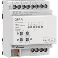 GIRA 503300 Schalt-/Jalousieaktor 6/3fach 16A REG Komfort KNX Secure