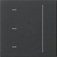 GIRA 5365005 S3000 Touchaufsatz System 55 Schwarz matt (lackiert)