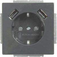 BJ Schuko/USB Steckdose 20 EUCB2USB-81 future linear USB-Ladestation anthr