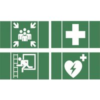RP Piktoset Erste Hilfe NEUTRAL KS4HELP 4x2 Piktogramme f.KS KBM SD RM AM AS