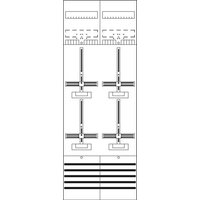 Striebel Komplettfeld 4 Zähler DF29C4 bestückt und vorverdrahtet 1350mm BH5