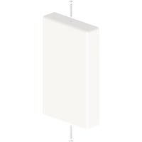 Unex Endstück reinweiß RAL9010 31371-02 45x75 U24X