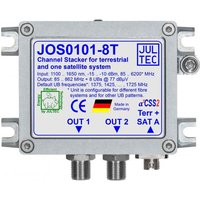 Jultec Einkabelumset. f.1 SAT JOS0101-8T u.Terrestrik 1xGlasfaser FC/PC 8xRec.