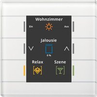 MDT Glastaster II Smart mit Farbdisplay, Weiß BE-GT20W.02
