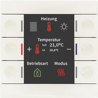 MDT BE-TAS86T.02 Taster Smart 86 m.Farbdisplay+Temperatursensor Reinweiß