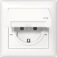 GIRA 415703 SCHUKO-Steckdose KD+Set IP44+Rahmen 1f Standard 55 Reinweiß gl.