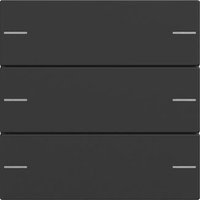 GIRA 5753005 Wippenset 3fach Tastsensor4 System 55 Schwarz matt (lackiert)