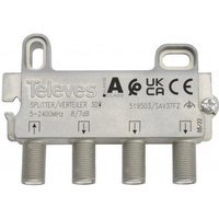 Televes 3-fach Verteiler SAV37FZ 5-2400 MHz VD: 7dB