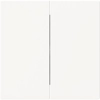 BJ Wippe geschlossen studioweiß 1785-44M matt f.Serienschalter Busch-art linear