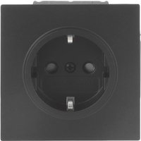 BJ SCHUKO Steckdose Safety+ 20 EUCB-45M schwarz Busch-art linear