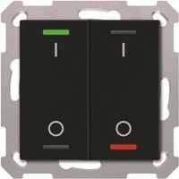 MDT BE-TAL55T206.B1 KNX Taster Light 55 2f RGBW Temperatursensor sw matt Schalt.
