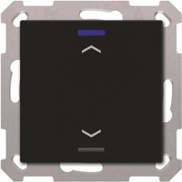 MDT BE-TAL550106.A1 KNX Taster Light 55 1-fach RGBW Schwarz matt Jalousie